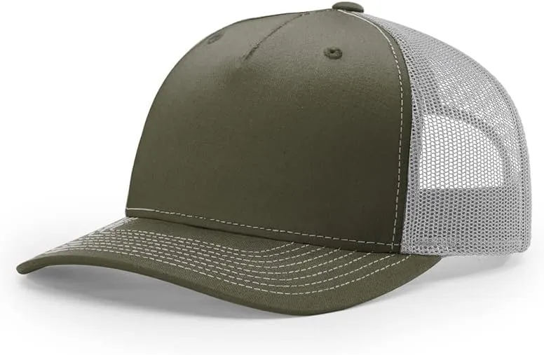 Richardson 112FP & 112PFP Classic Fit Five-Panel Adjustable Snapback Trucker Cap | OSFM | Bulk Packs Available