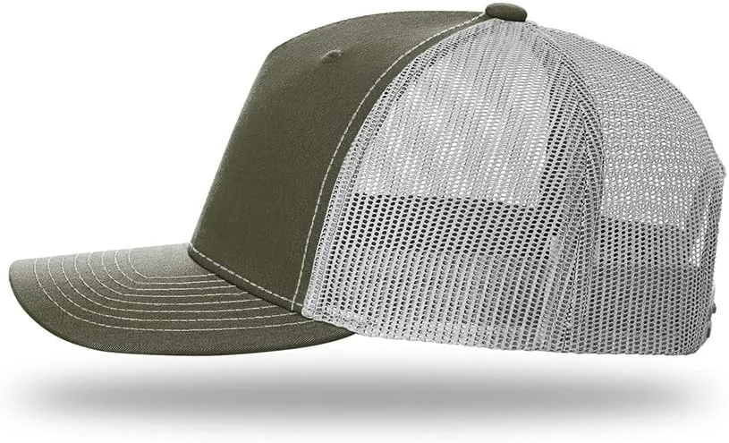 Richardson 112FP & 112PFP Classic Fit Five-Panel Adjustable Snapback Trucker Cap | OSFM | Bulk Packs Available