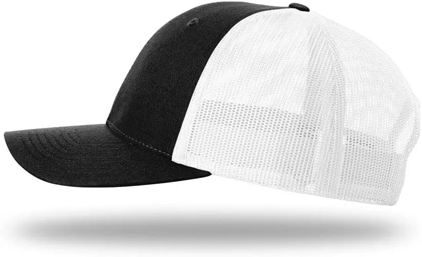 Richardson 115 Classic Low-Profile Design Adjustable Snapback Trucker Cap | Bulk Packs Available