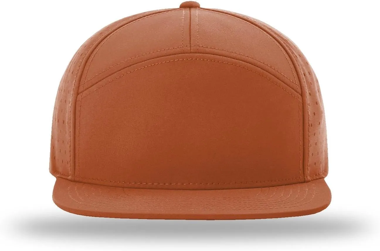 Richardson 169 Cannon 7-Panel Hi Profile & Laser Perforated w/Adjustable Snapback |Bulk Packs Available