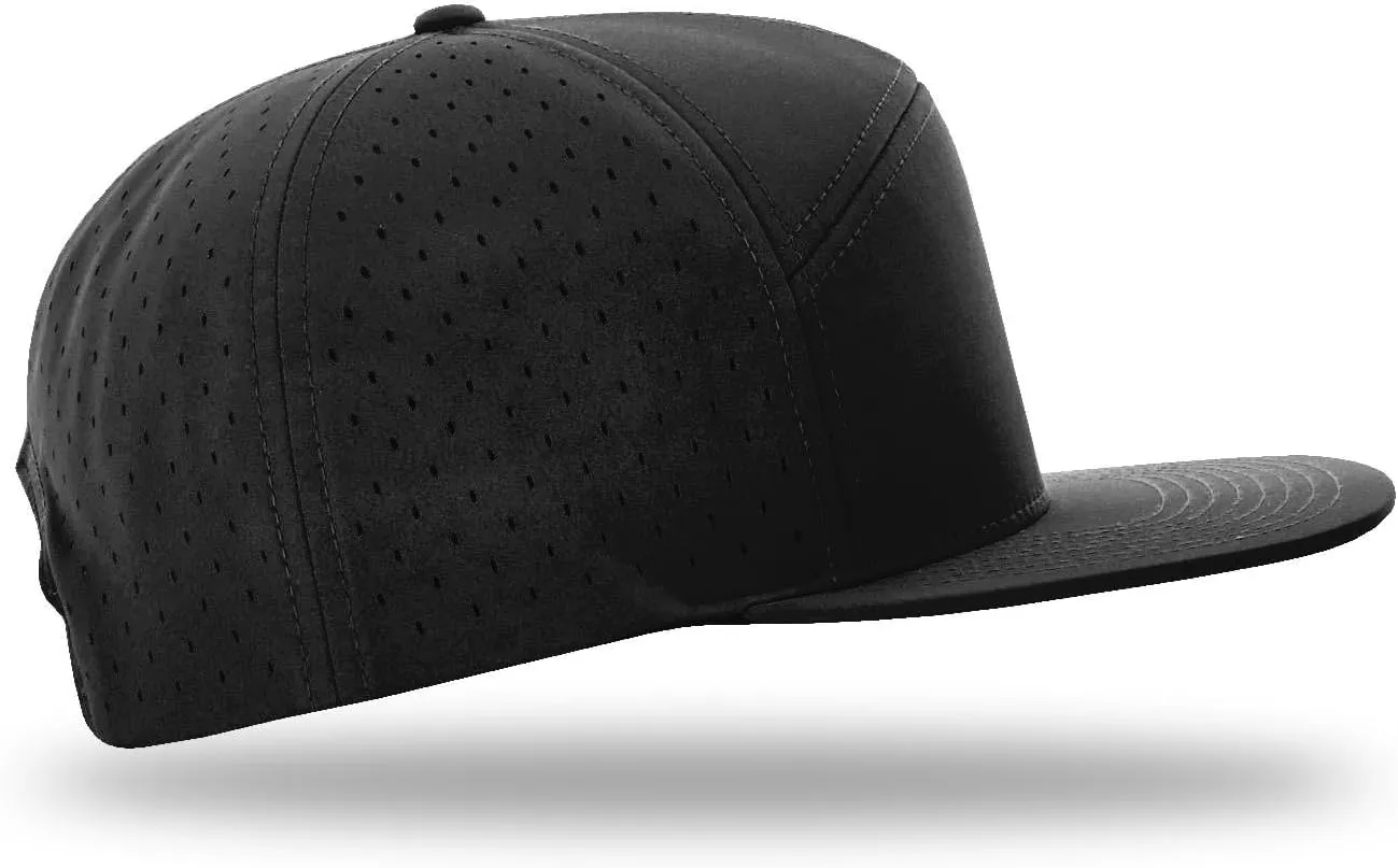 Richardson 169 Cannon 7-Panel Hi Profile & Laser Perforated w/Adjustable Snapback |Bulk Packs Available