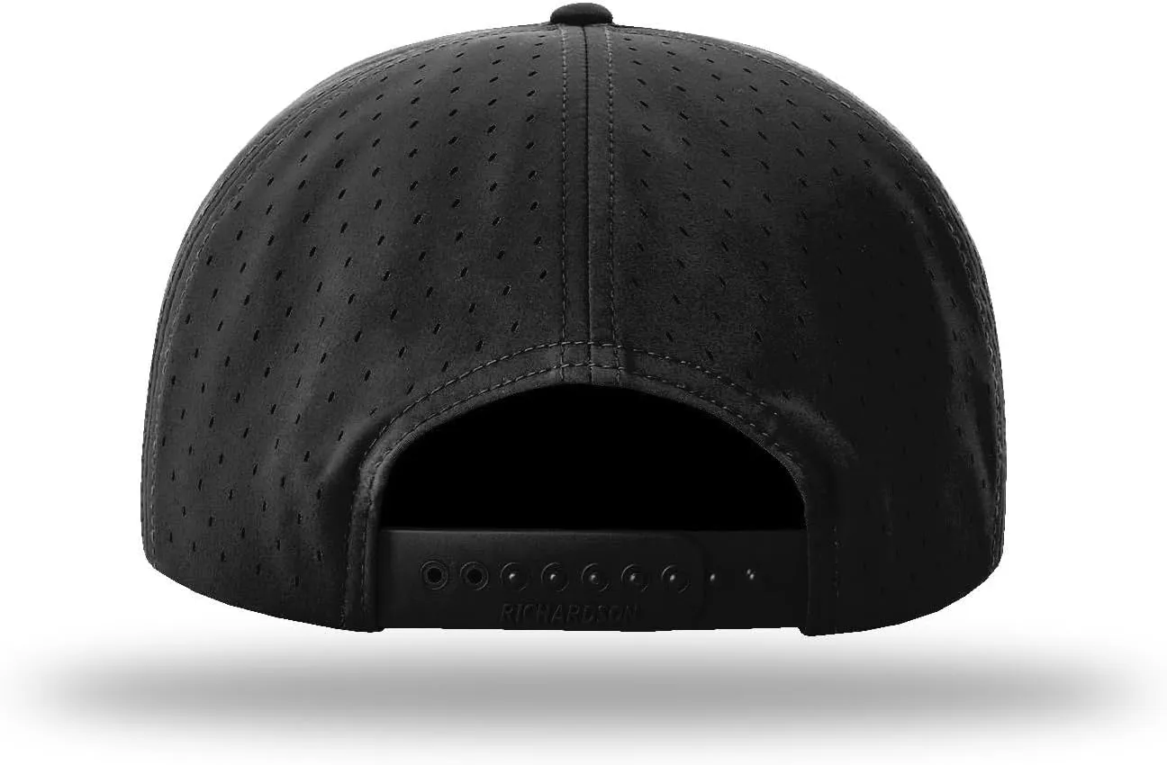 Richardson 169 Cannon 7-Panel Hi Profile & Laser Perforated w/Adjustable Snapback |Bulk Packs Available