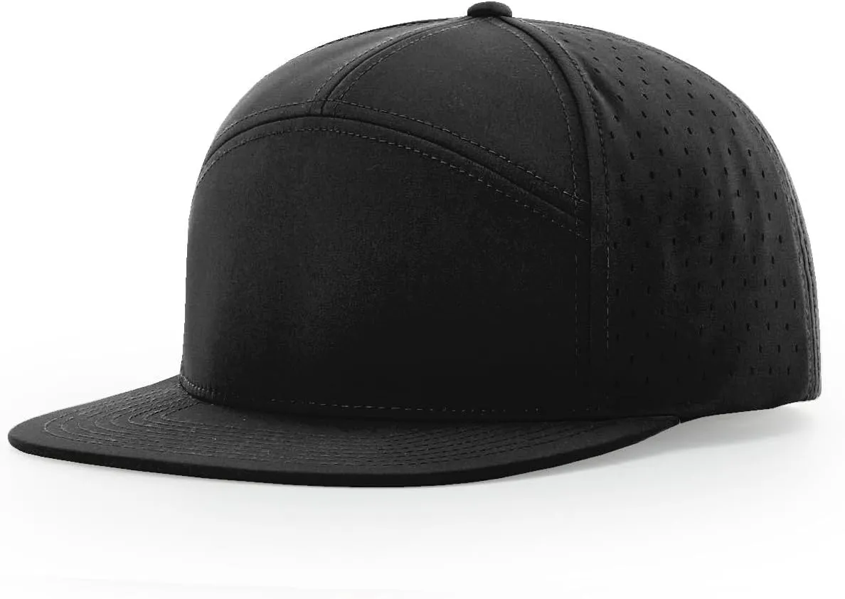 Richardson 169 Cannon 7-Panel Hi Profile & Laser Perforated w/Adjustable Snapback |Bulk Packs Available