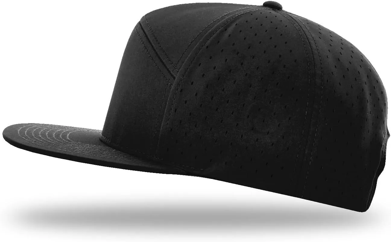Richardson 169 Cannon 7-Panel Hi Profile & Laser Perforated w/Adjustable Snapback |Bulk Packs Available