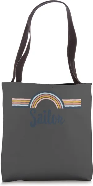 Sailor boho Rainbow Design, Cool Matching Sailor Team Tote Bag