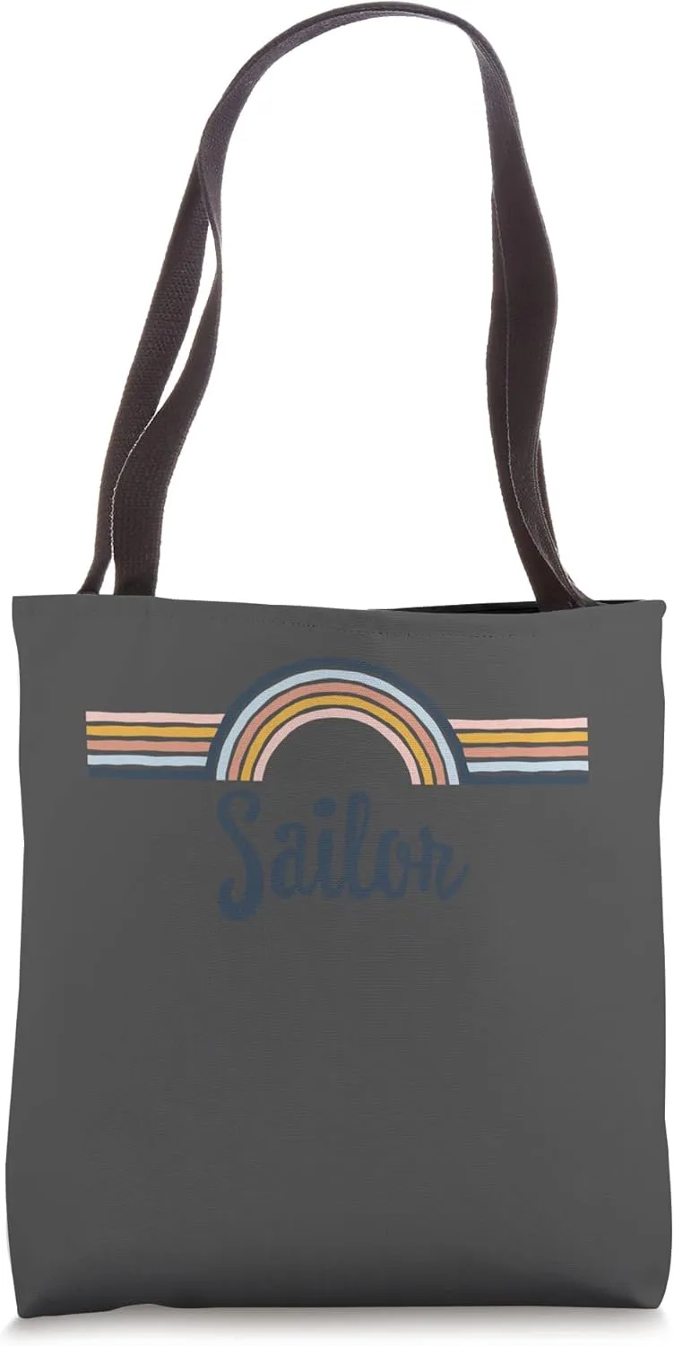 Sailor boho Rainbow Design, Cool Matching Sailor Team Tote Bag