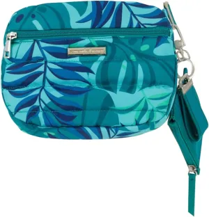Samantha Brown To-Go Quilted Hip Bag with Pouch - Palm Leaf