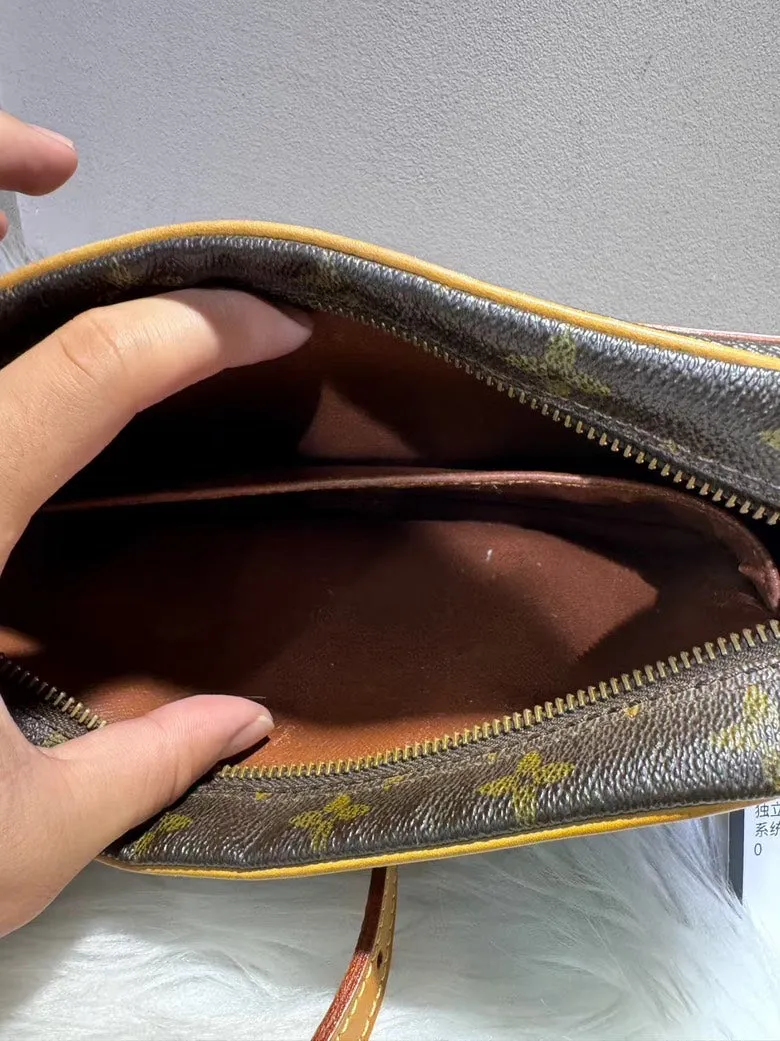 Secure delivery - Monogram Certified Vuitton Messenger Canvas Bag Pre-loved Brown Louis