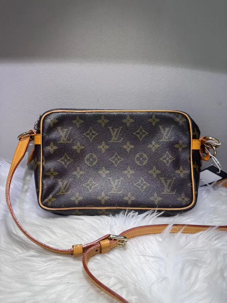 Secure delivery - Monogram Certified Vuitton Messenger Canvas Bag Pre-loved Brown Louis