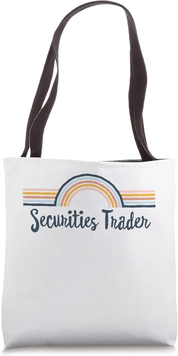 Securities Trader boho Rainbow, Matching Securities Trader Tote Bag