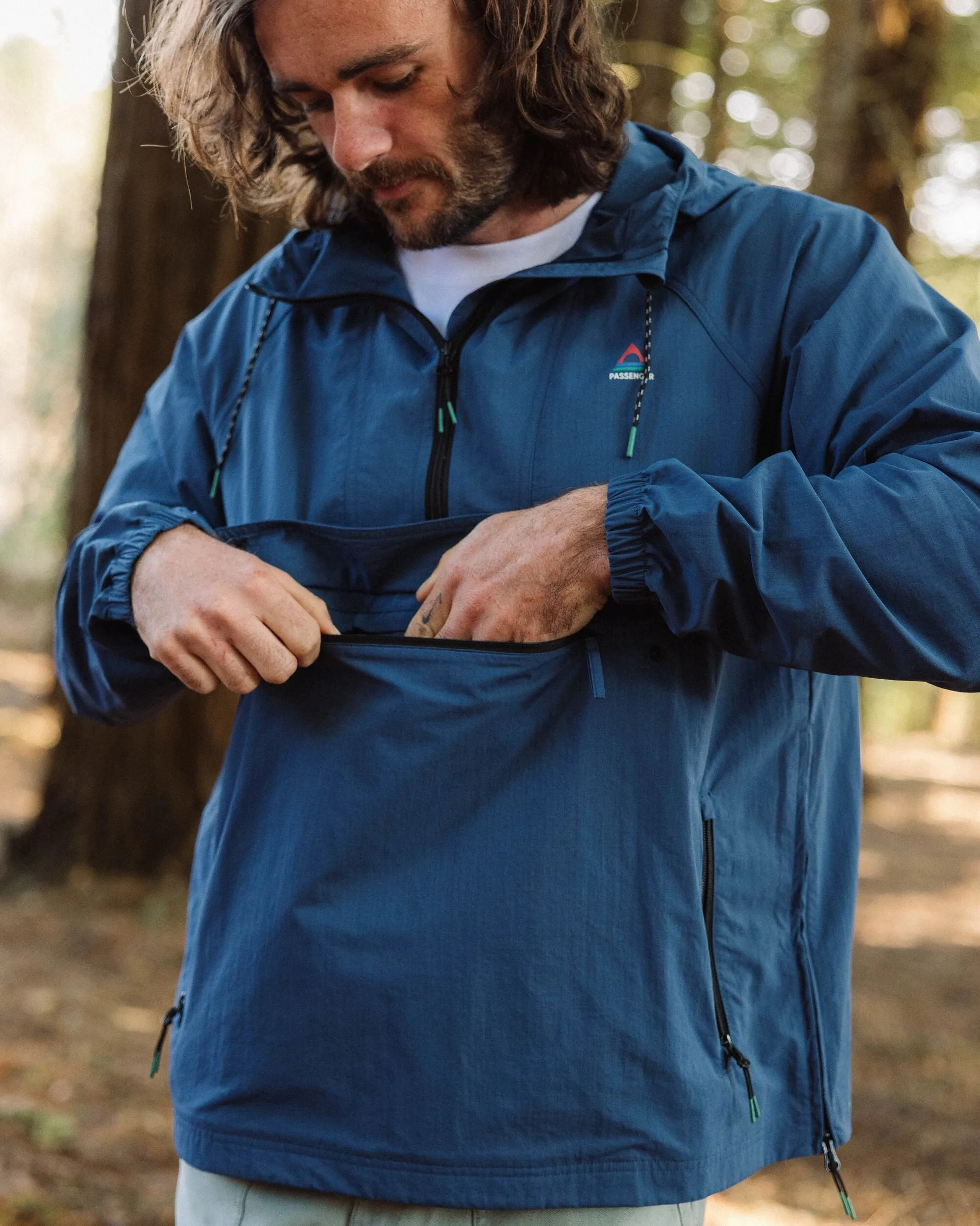 Seek Out Water Resistant Jacket - Dark Denim