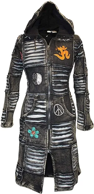 Shopoholic Fashion Women Black Gothic Coat