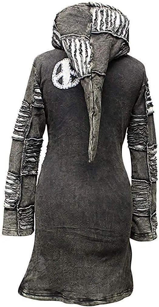Shopoholic Fashion Women Black Gothic Coat