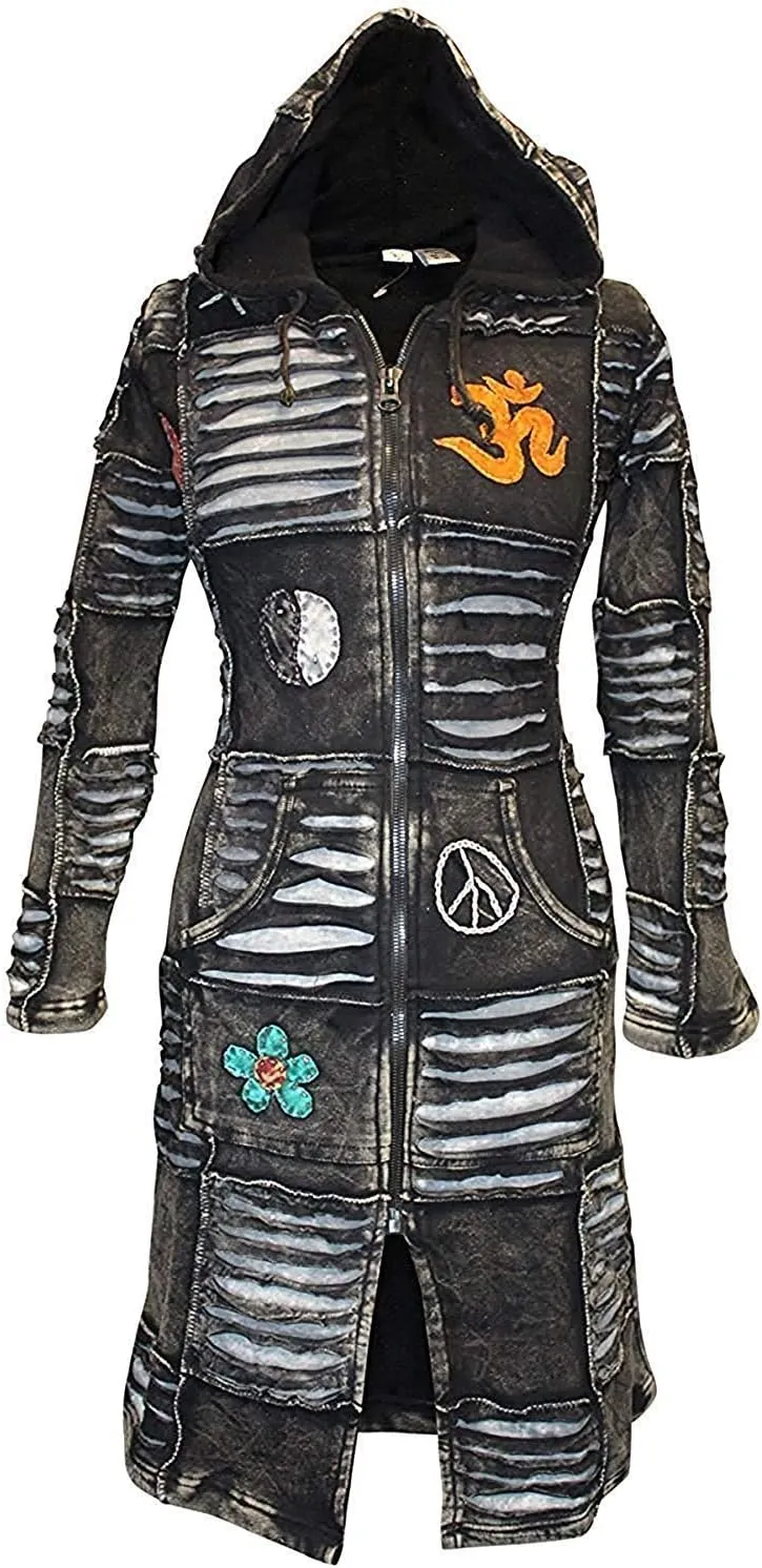 Shopoholic Fashion Women Black Gothic Coat