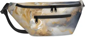 Sky Marble Sling Bag Crossbody Backpack Chest Daypack for Women Sport Travel Hiking Casual Bag Multipurpose Waist Pack With Zipper Closure Adjustable Strap Shoulder Bag