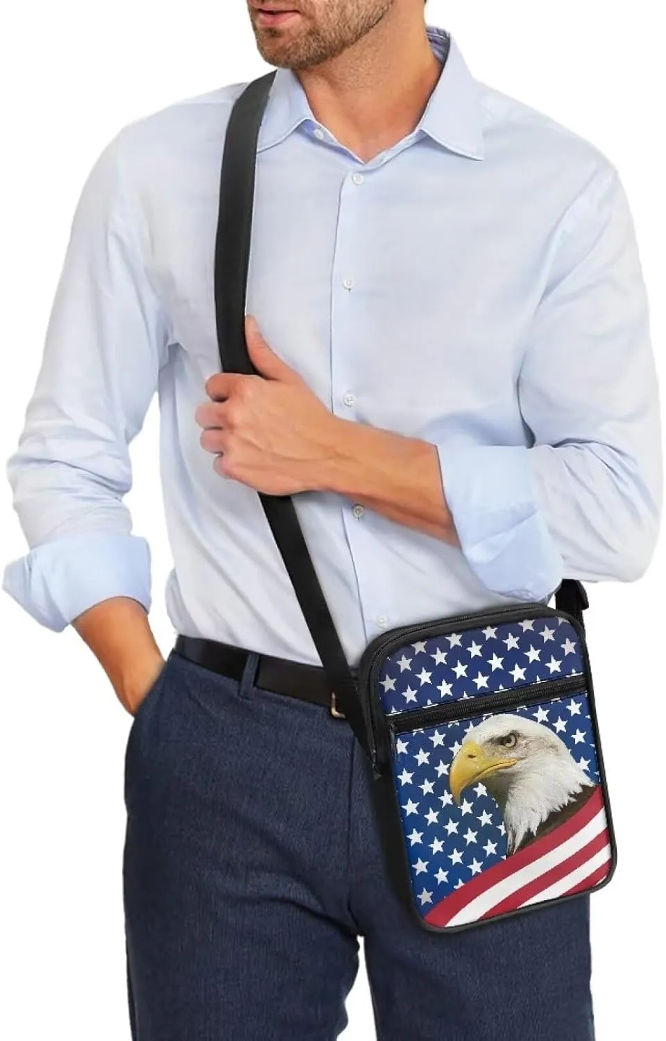 Small Messenger Bag Small Crossbody Bags for Women Men Sling Bag with Adjustable Strap and Pockets