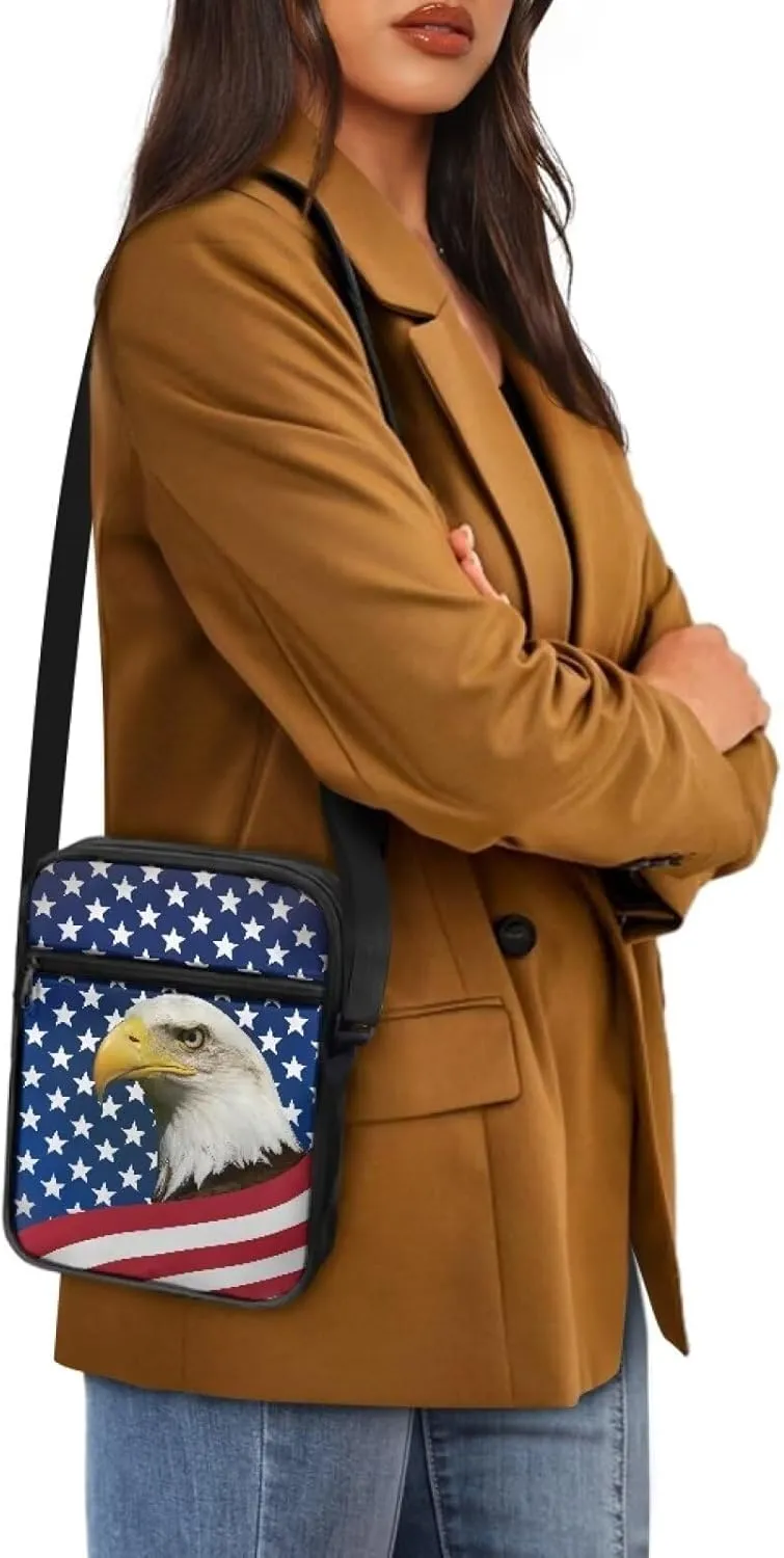 Small Messenger Bag Small Crossbody Bags for Women Men Sling Bag with Adjustable Strap and Pockets