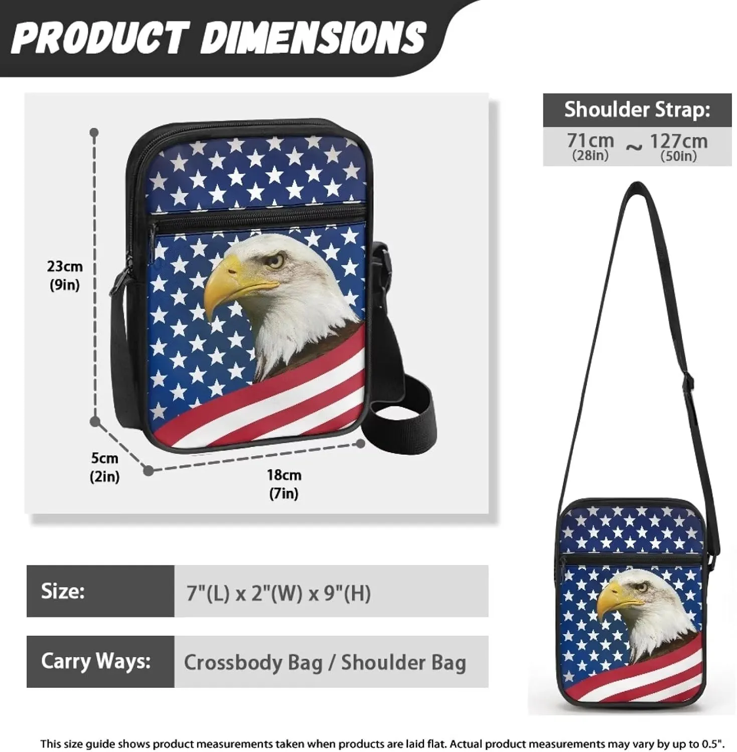 Small Messenger Bag Small Crossbody Bags for Women Men Sling Bag with Adjustable Strap and Pockets