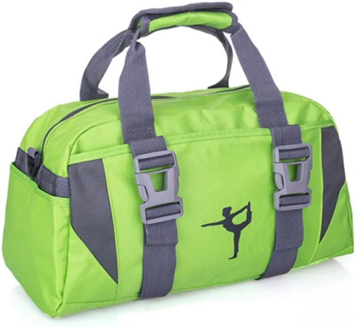 Small/Large Dance Duffle Bag For Girls Sport Gym Bags For Women Yoga Bag (Green, Large)