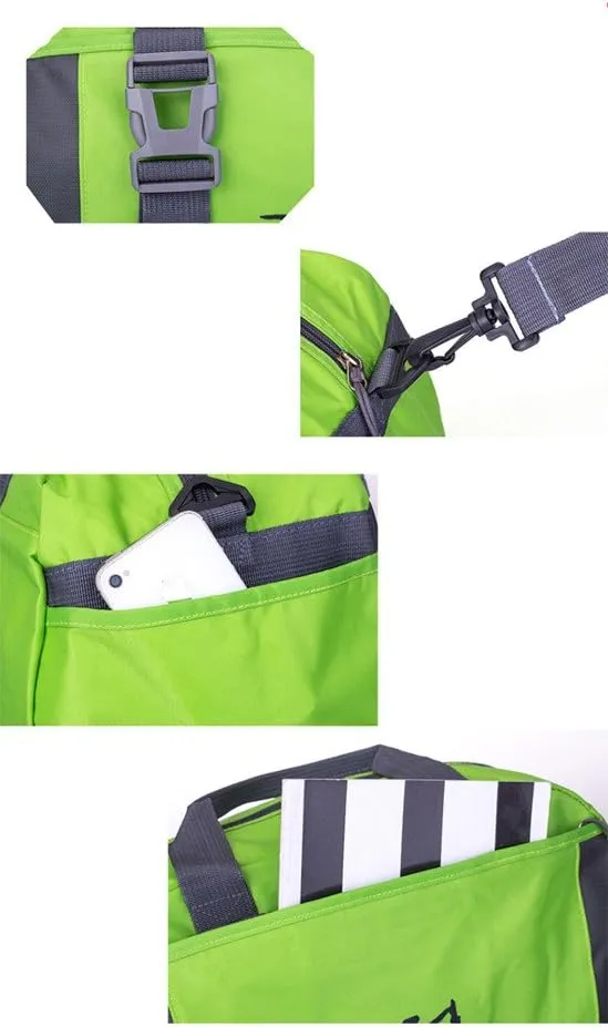 Small/Large Dance Duffle Bag For Girls Sport Gym Bags For Women Yoga Bag (Green, Large)