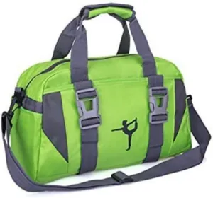 Small/Large Dance Duffle Bag For Girls Sport Gym Bags For Women Yoga Bag (Green, Large)