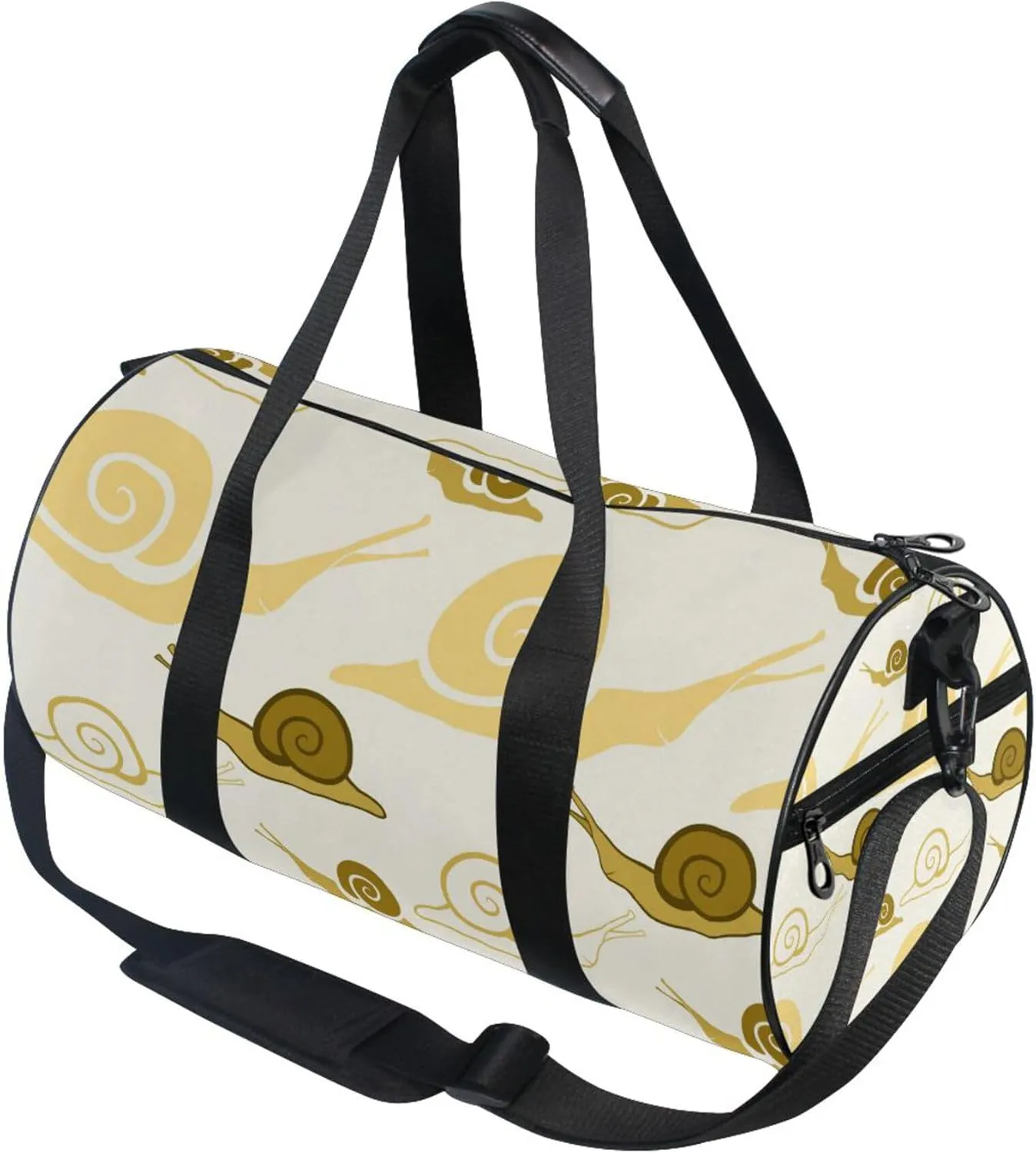 Snails Cartoon Gym Duffle Bag Women Men Sports Fitness Bag for Travel Workout Gymnastics Dance Ballet