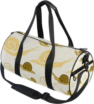 Snails Cartoon Gym Duffle Bag Women Men Sports Fitness Bag for Travel Workout Gymnastics Dance Ballet