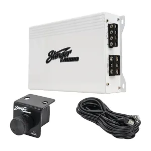 Stinger Audio MT-1800.1M 1800 Watt RMS 1-Channel Monoblock Marine Audio Subwoofer Amplifier, Class D, Water-Resistant, Mosfet, Remote Control Bass Knob, Subsonic Filter, Low-Pass Filter, Bass Boost Q