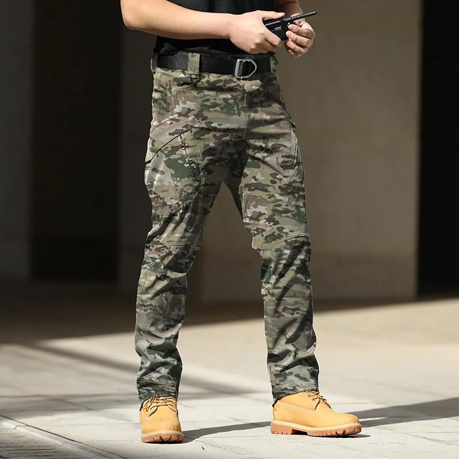 Stretch Tactical Pants for Men Water Resistant Ripstop Cargo Pants Outdoor Lightweight Work