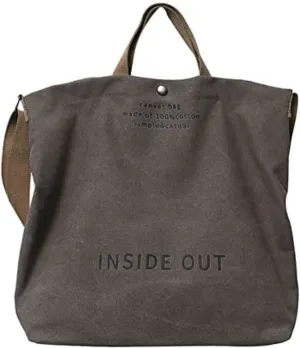 Sumleno Women Large Canvas Tote Handbags Casual Shoulder Work Bag Crossbody Top Handle Vintage Grunge Hobo Bag
