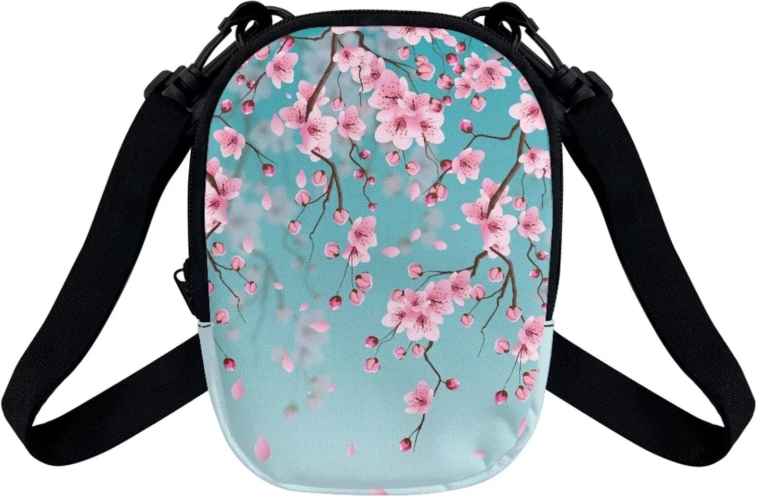 Suobstales Messenger Bag for Women Crossbody Zipper Bag with Adjustable Strap Portable Phone Purse Shoulder Handbag
