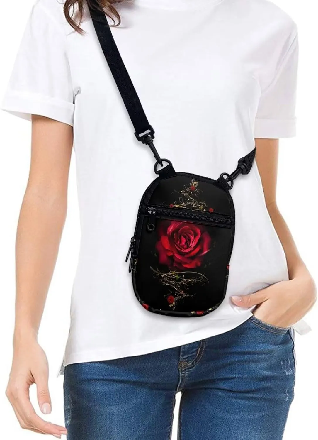 Suobstales Small Crossbody Bags for Men Casual Shoulder Bag Chest Bag Youth Messenger Bag Purses and Bags