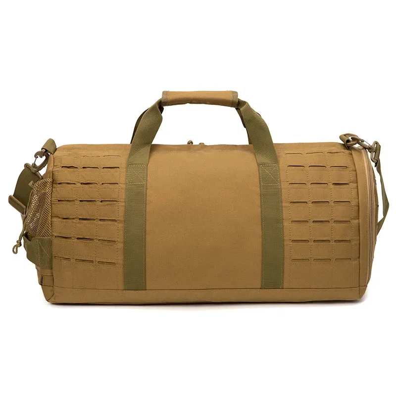 Tactical Military Duffle Bag – 40L Heavy-Duty Gym, Travel, and Outdoor Gear Bag with MOLLE System, Water-Resistant 900D Polyester, Multiple Carry Options, and Customizable Velcro Panel