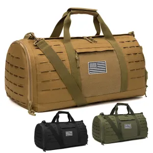 Tactical Military Duffle Bag – 40L Heavy-Duty Gym, Travel, and Outdoor Gear Bag with MOLLE System, Water-Resistant 900D Polyester, Multiple Carry Options, and Customizable Velcro Panel