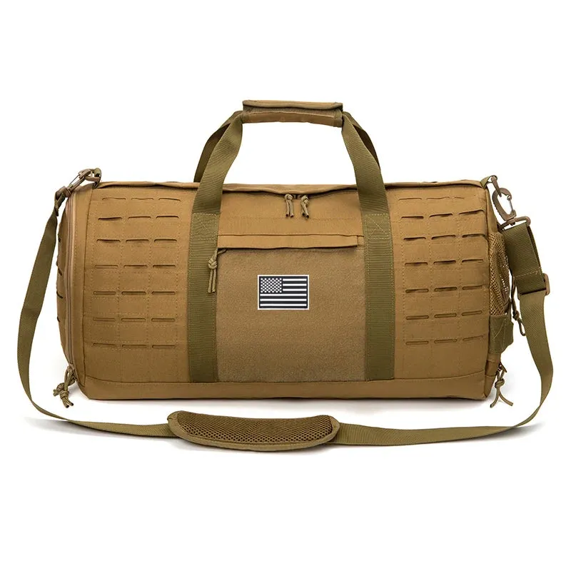 Tactical Military Duffle Bag – 40L Heavy-Duty Gym, Travel, and Outdoor Gear Bag with MOLLE System, Water-Resistant 900D Polyester, Multiple Carry Options, and Customizable Velcro Panel