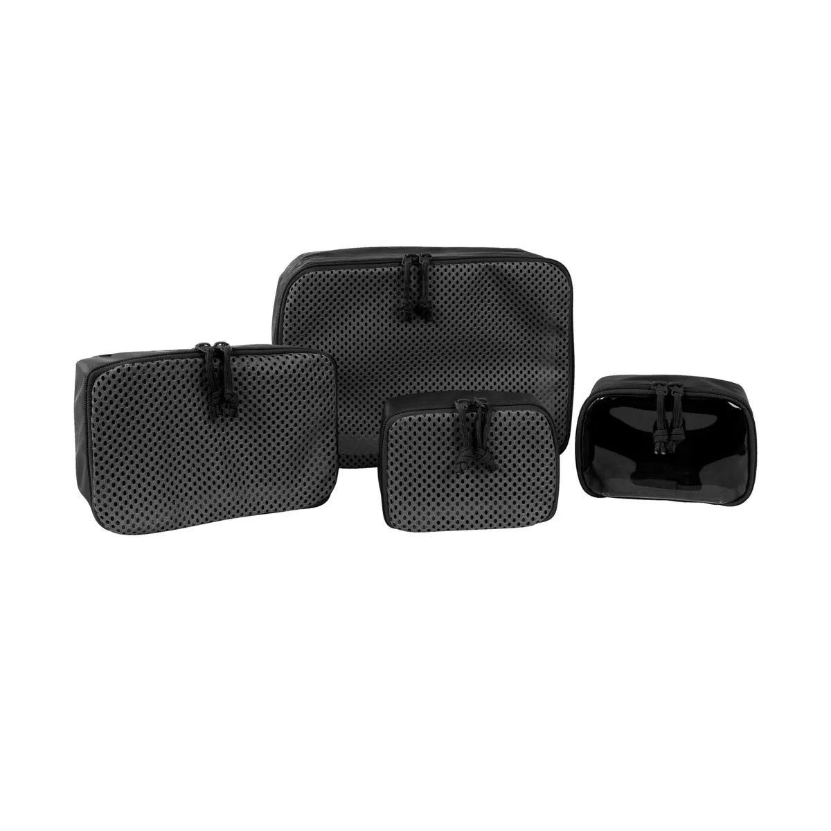Tasmanian Tiger Mesh Modular Pouch Set VL Black