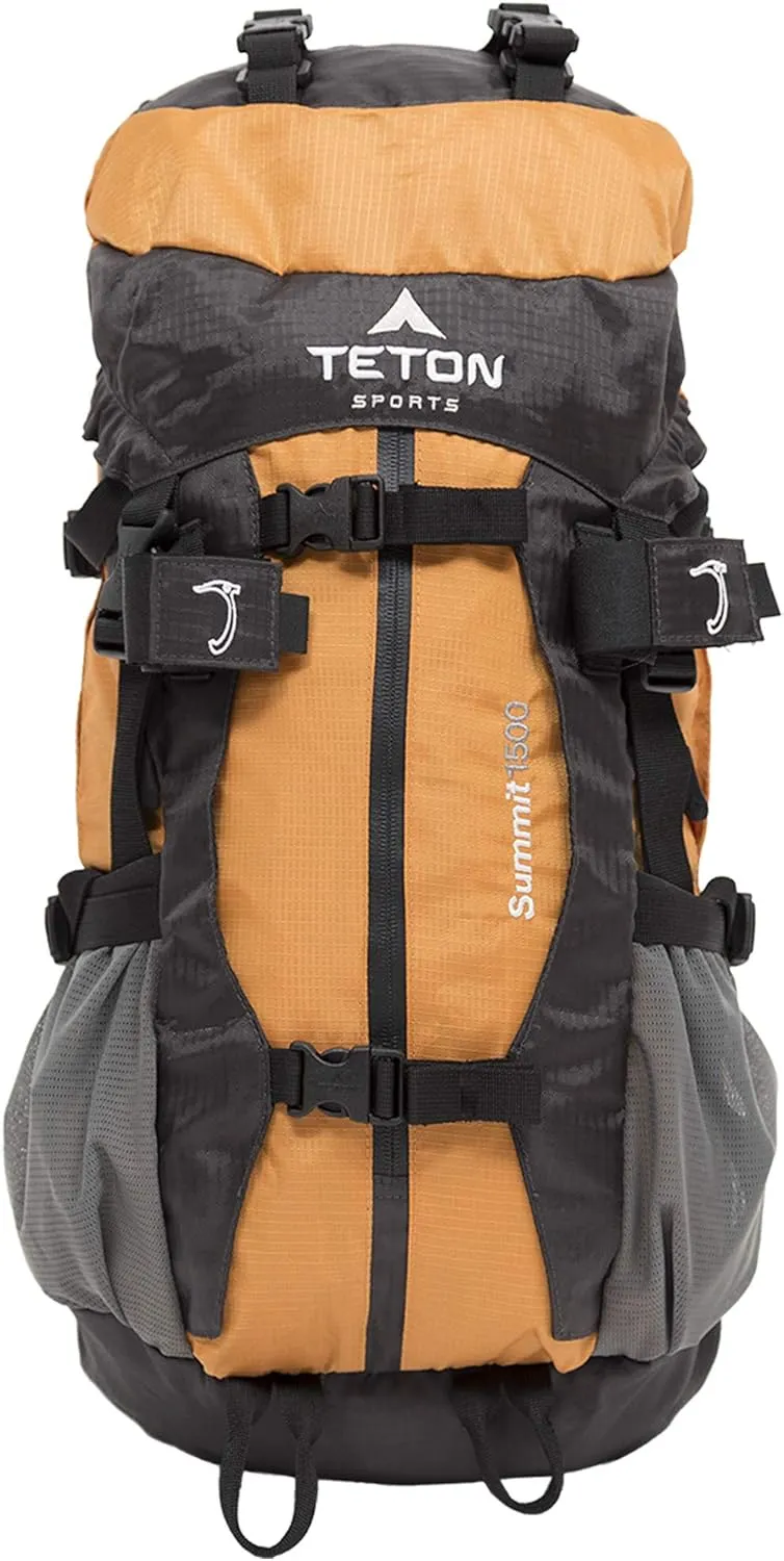 TETON Sports Summit 1500 Backpack; Lightweight, Durable Daypack for Hiking, Travel and Camping; Not Your Basic Backpack,Orange