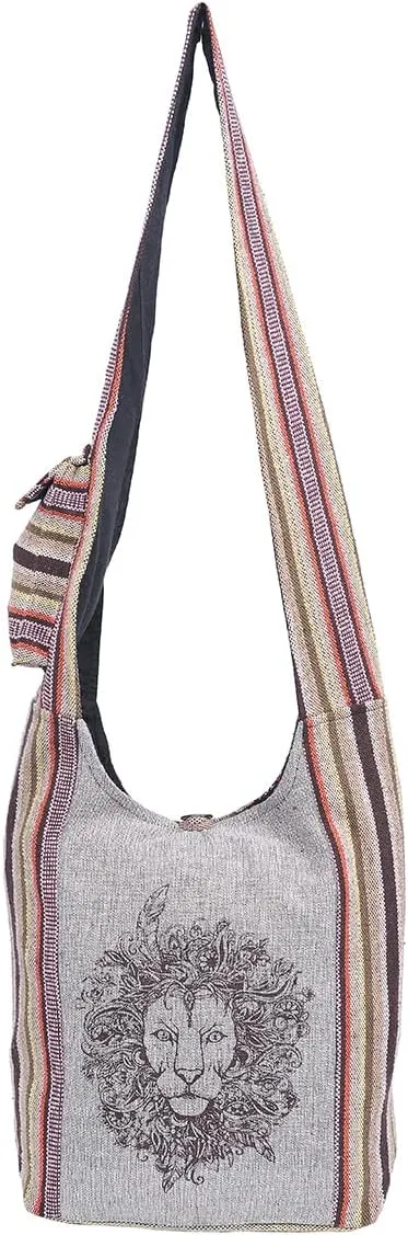 THE COLLECTION ROYAL Graphic Crossbody Bag for Women, Boho Purse, Boho Bag, Hippie Bag, Hippie Purse, Cloth Purse for Women