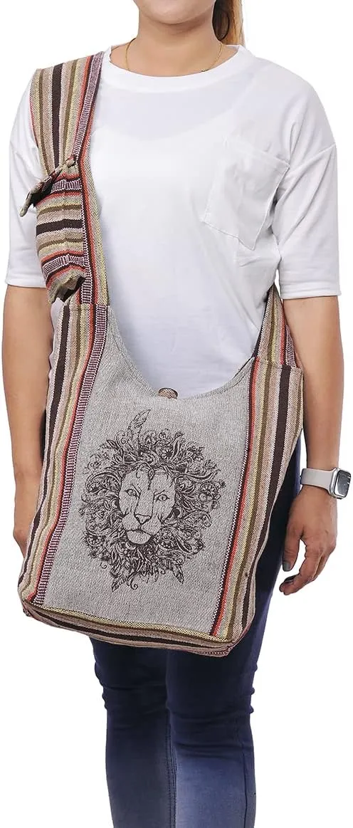 THE COLLECTION ROYAL Graphic Crossbody Bag for Women, Boho Purse, Boho Bag, Hippie Bag, Hippie Purse, Cloth Purse for Women