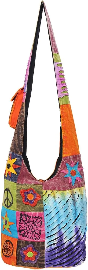 THE COLLECTION ROYAL Hobo Crossbody Bags for Women, Boho Purse, Boho Bag | Hippie Bag, Indie Tote Bag, Cloth Purse for Women