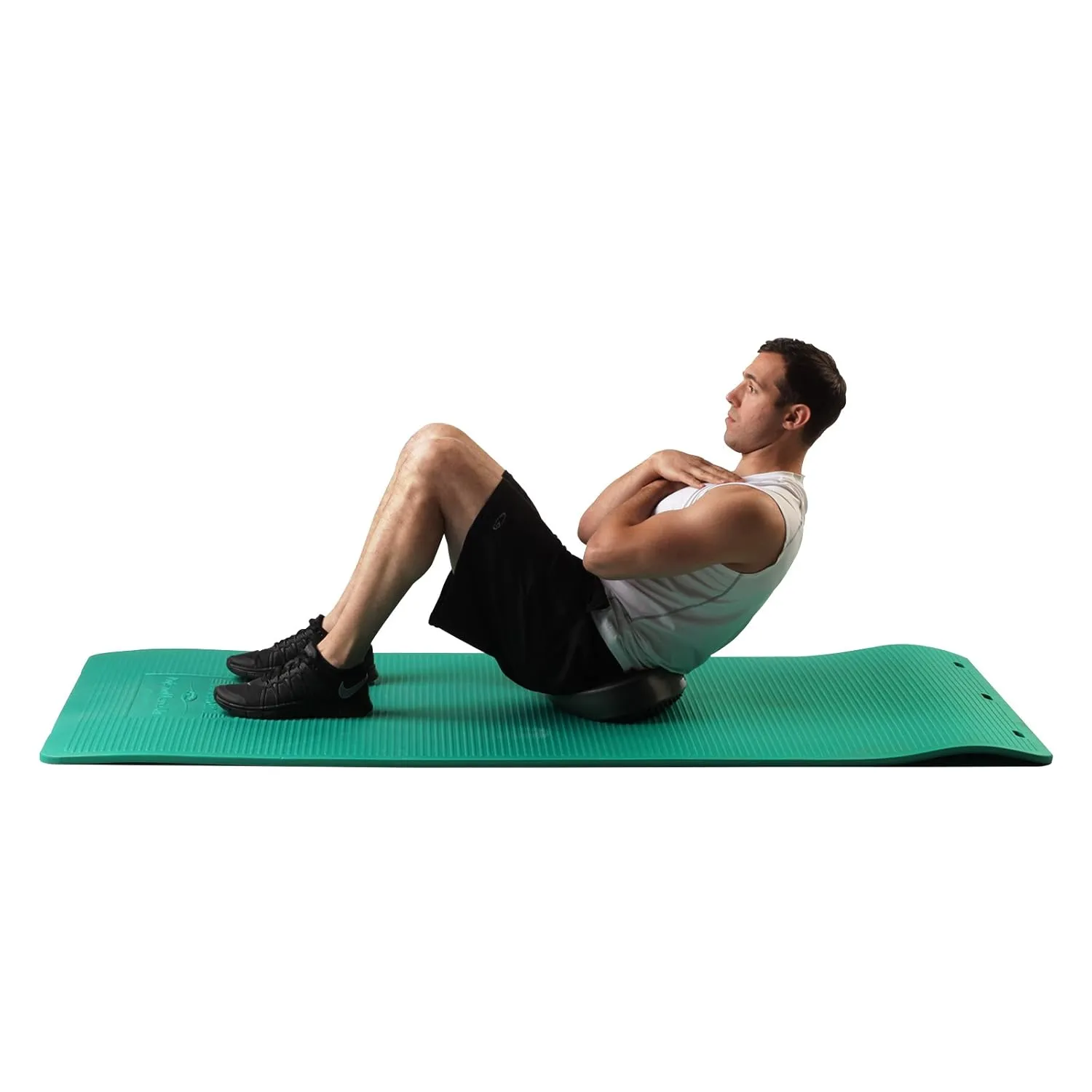 THERABAND Exercise Mat, High Density Professional Floor Mat, Extra Thick, Heavy Duty, Waterproof & Washable Mat for Yoga or Rehab, 75 Inch Long, 2 Foot Wide X 1 Inch Thick, Green