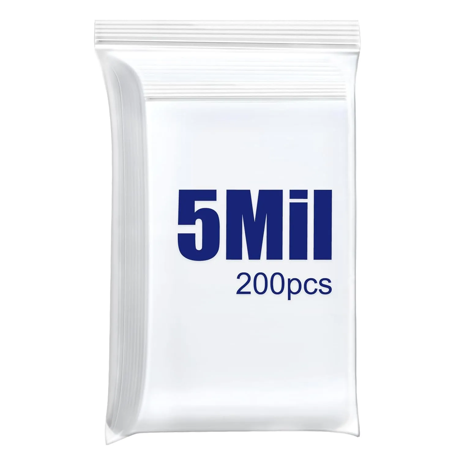 Thick 5 Mil 3" X 4" Clear Zip Lock Plastic Bags 200PCS Resealable Poly Bag Heavy Duty Ziplock Baggies For Packaging Jewelry Pills Storage