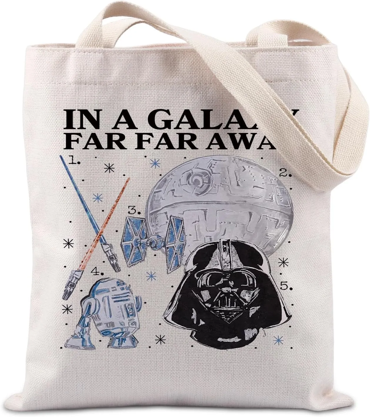 TIIMG Heroes of Galaxy Gift Science Fiction Film Lover Gift In The Galaxy Far Far Away Tote Bag