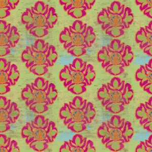 Tim Coffey - Tropical Bloom - Magenta Lotus Fabric