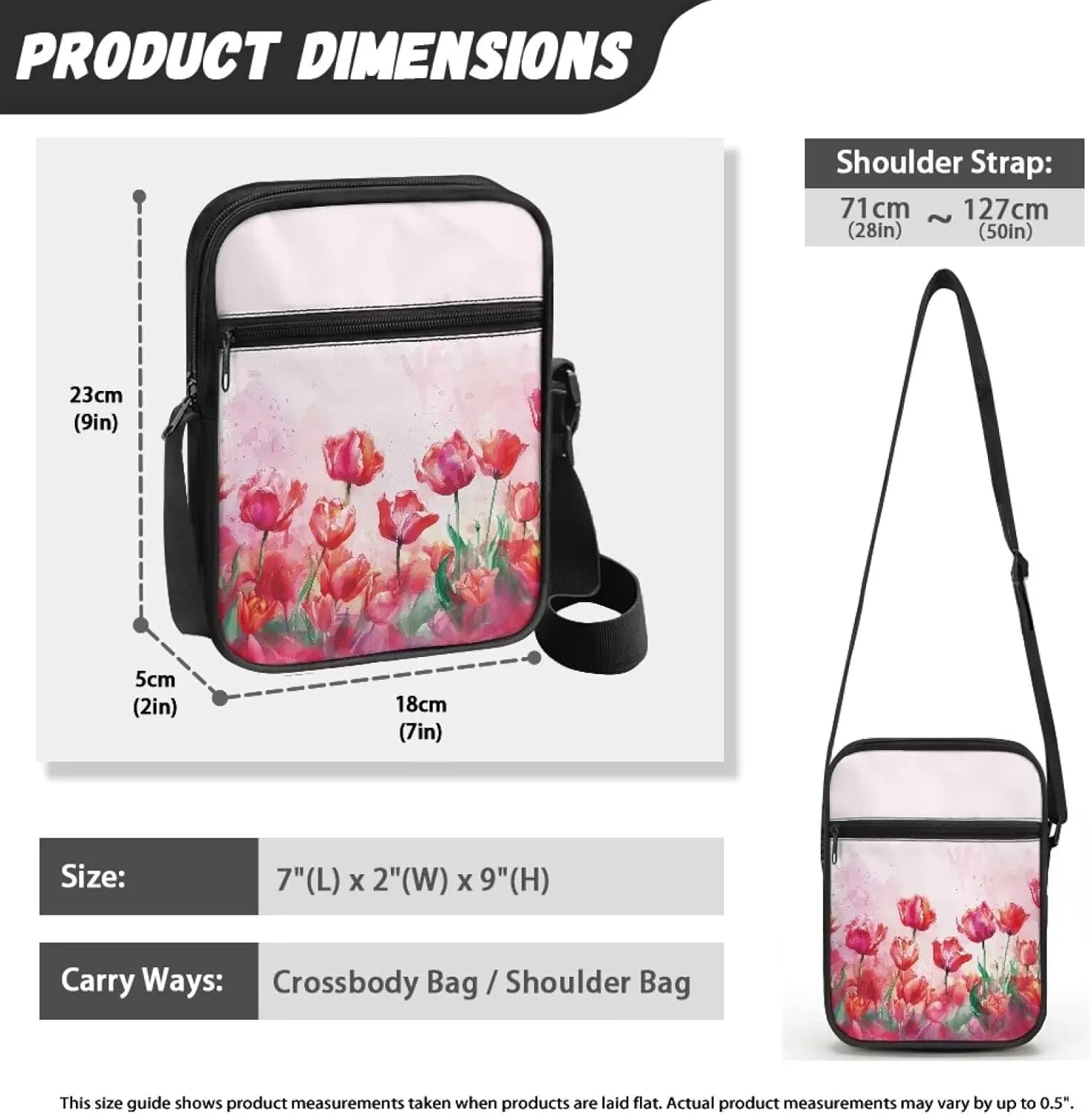 TODIYADDU Sling Bag for Women Men Crossbody Purse Trendy Messenger Bag Small Shoulder Bag Mini Phone Pouch Purse Nice Gifts