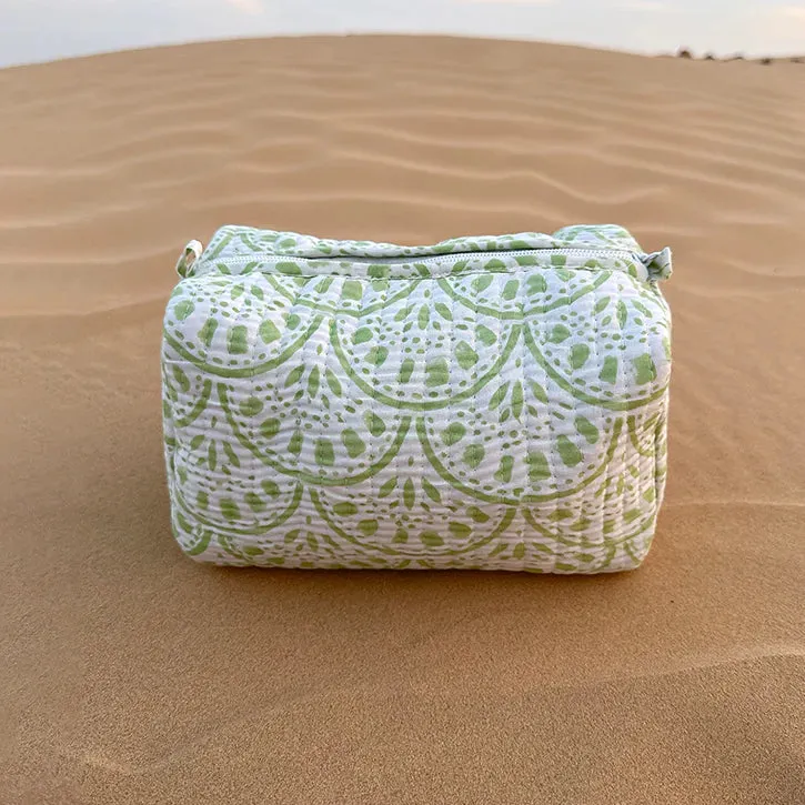 Tohfa Luxe Juno Handmade Block Printed Pouch