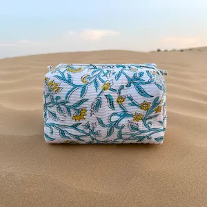 Tohfa Luxe Verda Handmade Block Printed Pouch