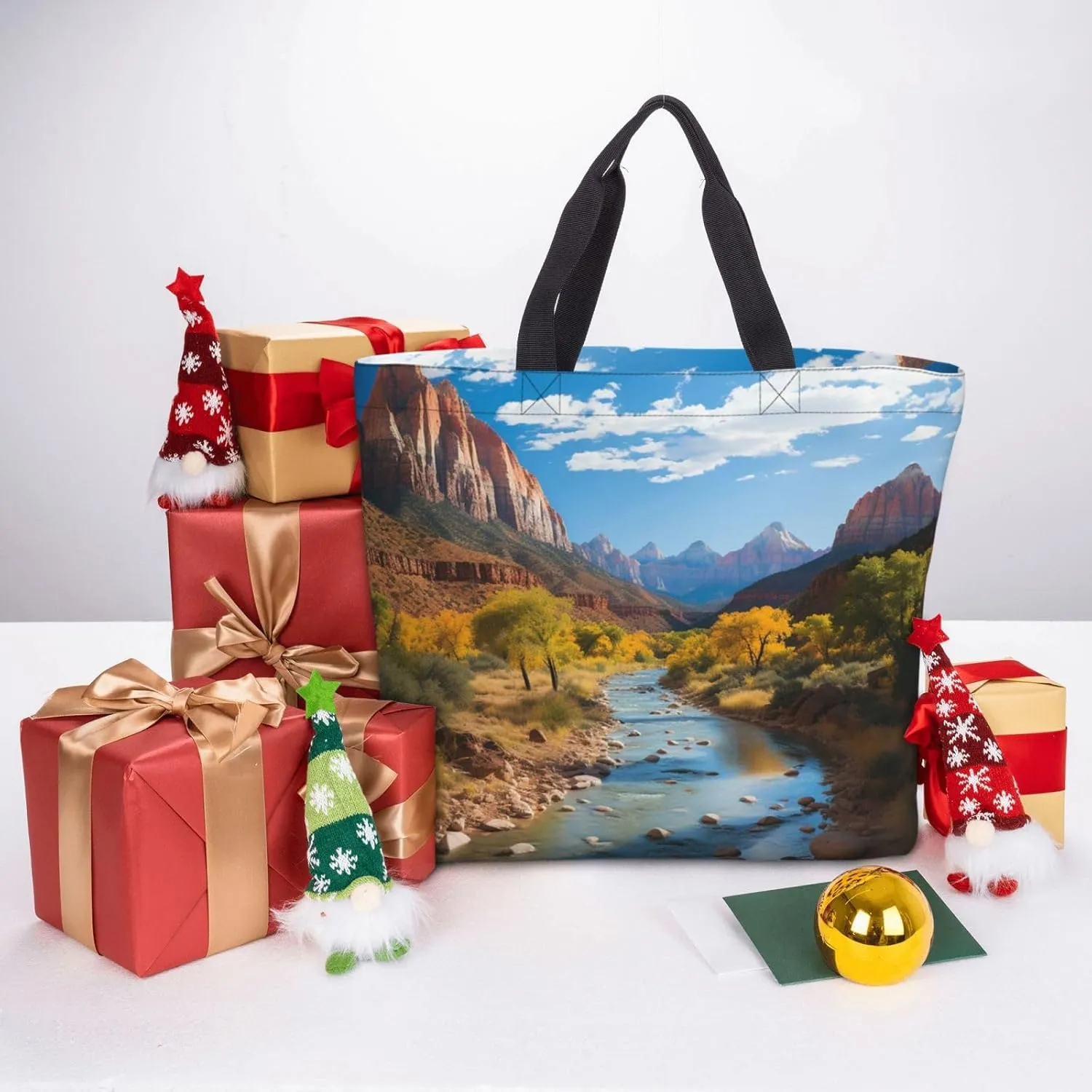 Tote Bag for Women Grocery Bag Reusable Shopping Bag flamingo bird Handbag Foldable Shoulder Bag