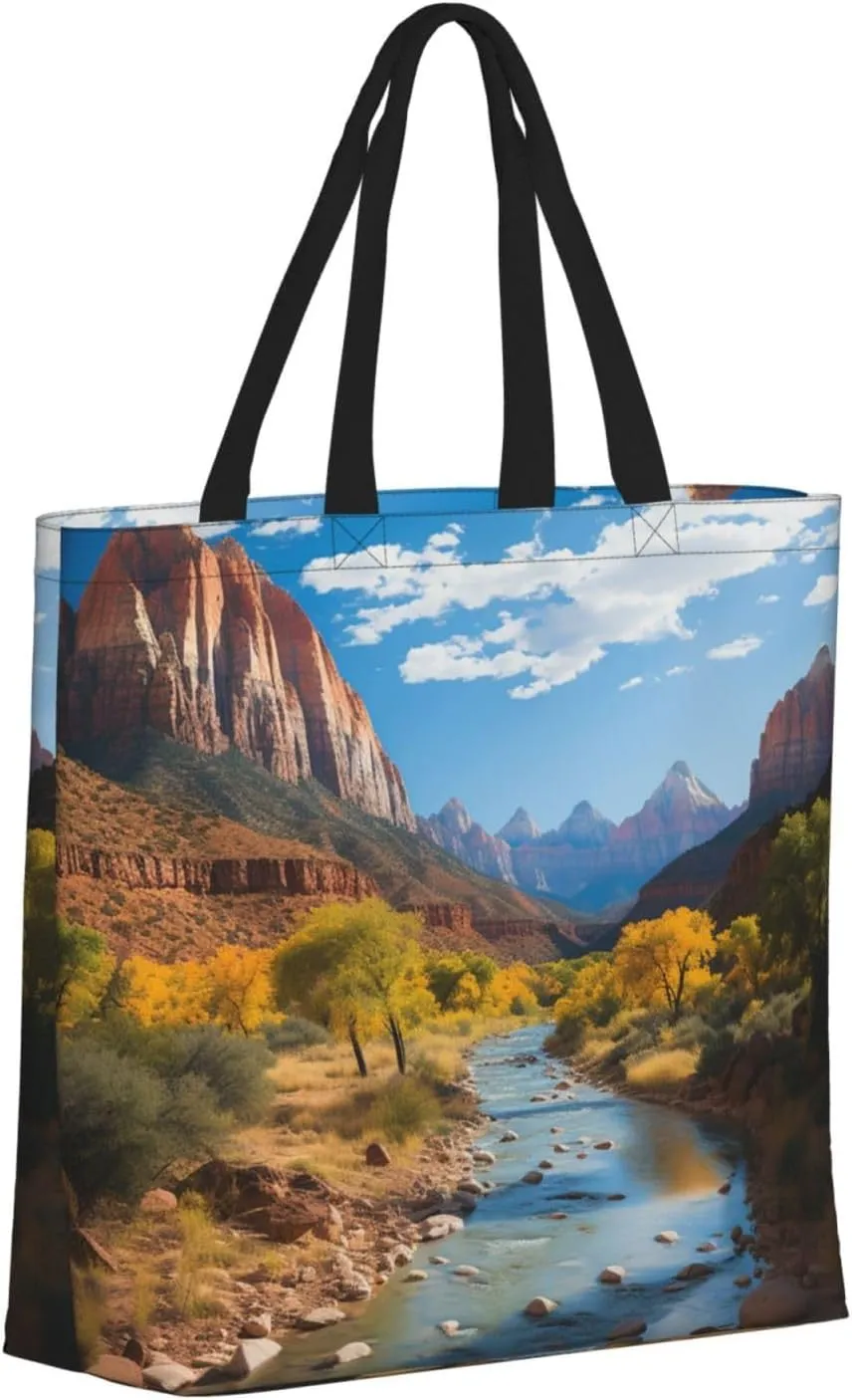 Tote Bag for Women Grocery Bag Reusable Shopping Bag flamingo bird Handbag Foldable Shoulder Bag