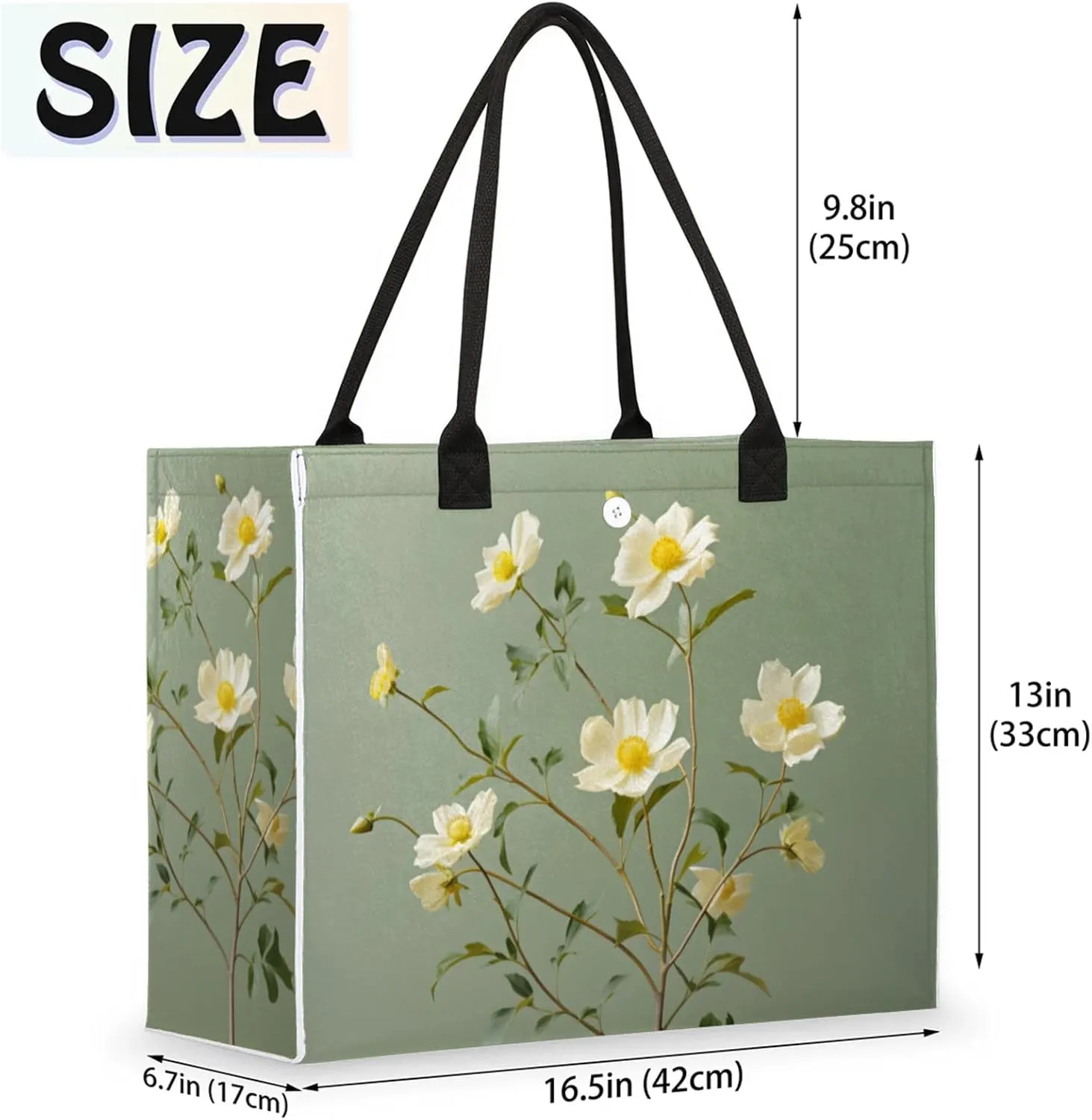 Tote Bag for Women Reusable Canvas Shoulder Bag